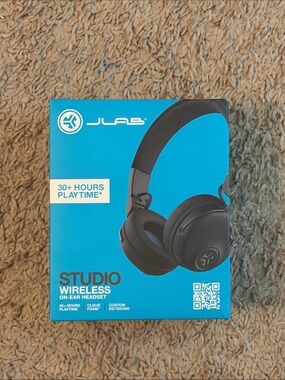 JLab Studio Wireless On-Ear Headphones - Black